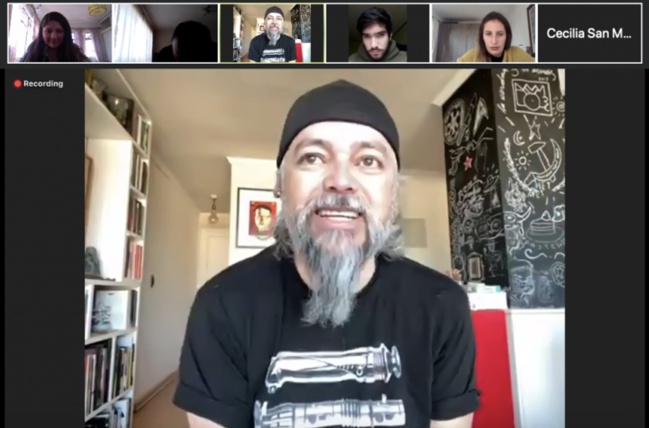 Jorge Baradit participa en charla con alumnos de primer año