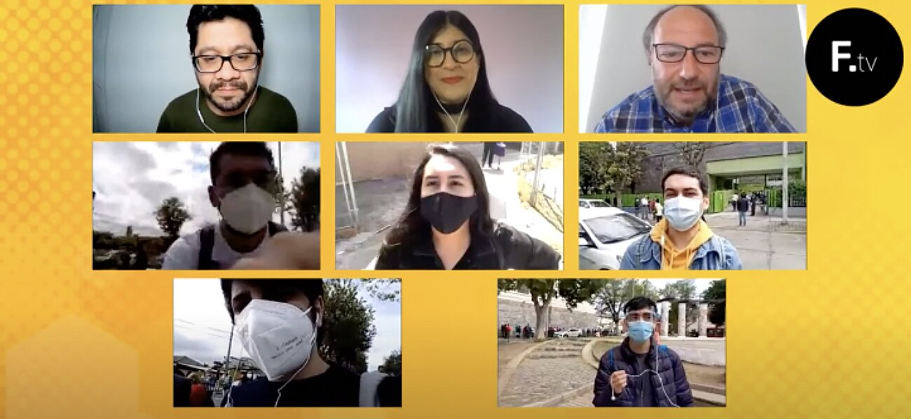 Reporteo ciudadano y local: profesor Claudio Elórtegui y estudiantes de la carrera participan en cobertura mediática del plebiscito